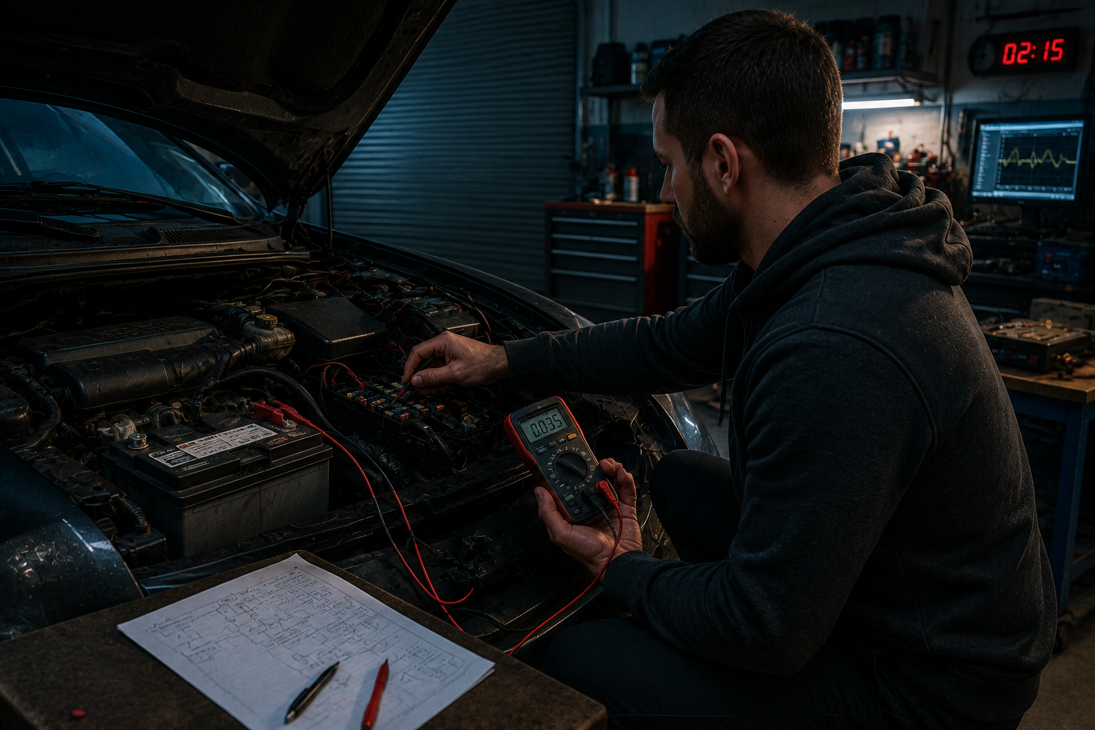 Car Battery Goes Flat Overnight: How to Find a Parasitic Drain and Tell Whether the Battery, Alternator or Electronics Are to Blame